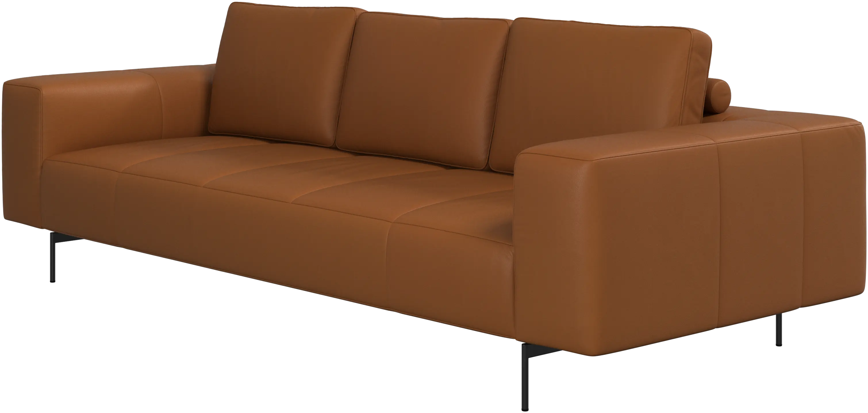 ボーコンセプトダークブラウン革製ソファ ボーコンセプトダークブラウン革製ソファ